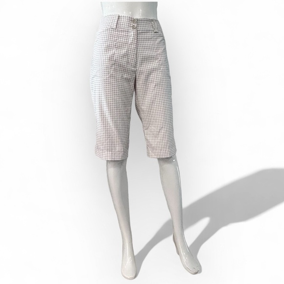 Nike Golf Houndstooth Check Bermuda Shorts - Picture 2 of 11